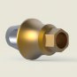 Dental Five Angular Aesthetic Abutments 3mm Curve Concave Minor 25&Acirc;&deg; Tin Coating