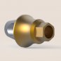 Dental Five Angular Aesthetic Abutments 3mm Curve Concave Minor 15° Tin T