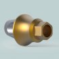 Dental Five Angular Aesthetic Abutments 4mm Curve Concave Minor 15° Tin Coating