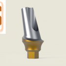 Dental Five Angular Aesthetic Abutments  2mm Curve Concave Minor 15° Tin T