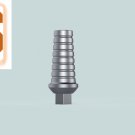 Dental Five Staright Aesthetic Abutments 1mm Shoulder Internal Hex with Grooves