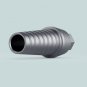 Dental Five Staright Aesthetic Abutments 1mm Shoulder Internal Hex with Grooves