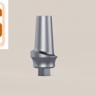 Dental Five Staright Aesthetic Abutments 2mm Shoulder Internal Hex Curve Wide