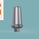 Dental Five Staright Level wide Aesthetic Abutments 1mm Shoulder Internal Hex