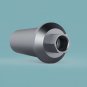Dental Five Staright Level wide Aesthetic Abutments 1mm Shoulder Internal Hex