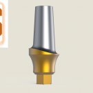 Dental Five  Staright Curve Concave Tin  Coating 3mm Abutment