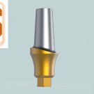 Dental Five  Staright Curve Concave Tin  Coating 4mm Abutment