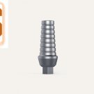 Dental Five Staright Aesthetic Abutments 2mm Shoulder Internal Hex with Grooves