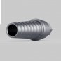 Dental Five Staright Aesthetic Abutments 3mm Shoulder Internal Hex with Grooves