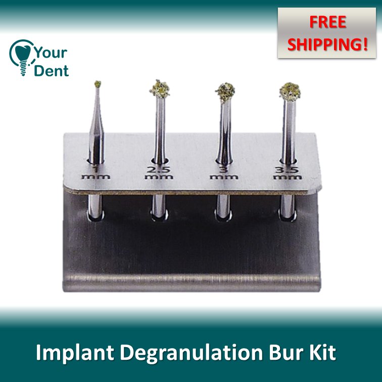 Dental Implant Degranulation Bur Kit Cleaning The Extraction Socket by DSI