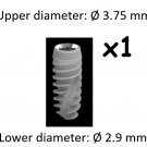 Dental Implant Internal Hex SPR 3.75x13mm By Biotec 1Pcs - Free Shipping Dental Implant Internal Hex SPR 3.75x13mm By Biotec 1Pcs - Free Shipping