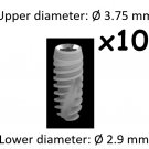 Dental Implant Internal Hex SPR 3.75x13mm By Biotec 10Pcs - Free Shipping Dental Implant Internal Hex SPR 3.75x13mm By Biotec 10Pcs - Free Shipping
