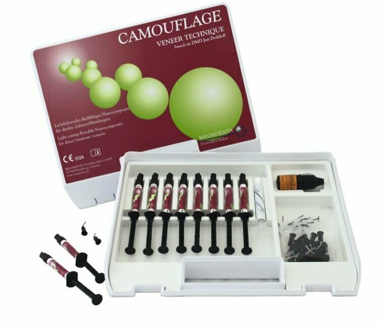 Camouflage lightcure radiopaque universal composite restorative material