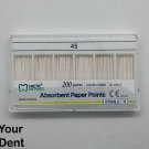 Dental Meta Absorbent Paper Points Five Packs Of 200pcs #45 - Free Shipping Dental Meta Absorbent Paper Points Five Packs Of 200pcs #45 - Free Shipping