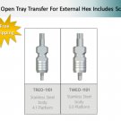 Dental 10x  Open Tray Transfer For External Hex Includes Screws  *FREE SHIPPING*