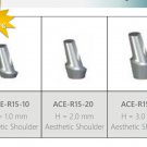 Dental 5x 15° Angular Curve External Abutments Regular Platform *FREE SHIPPING*