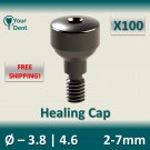 Dental X100 Implant Healing Cap Abutment *FREE SHIPPING* 100Pcs ! Dental X100 Implant Healing Cap Abutment *FREE SHIPPING* 100Pcs !
