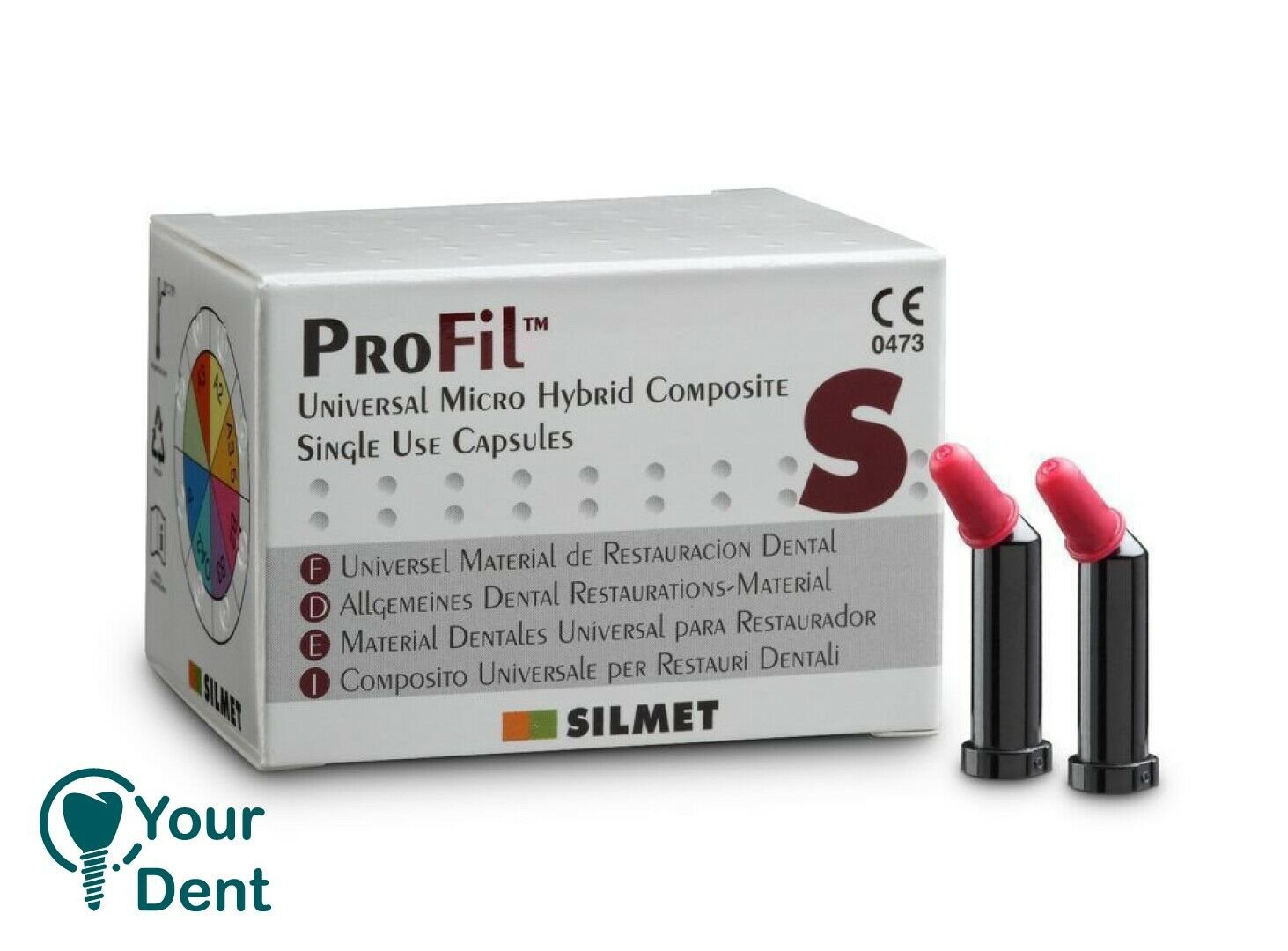 Dental Silmet ProFil Universal Hybrid Composite A3 Unidose Capsules 20 x 0.25g