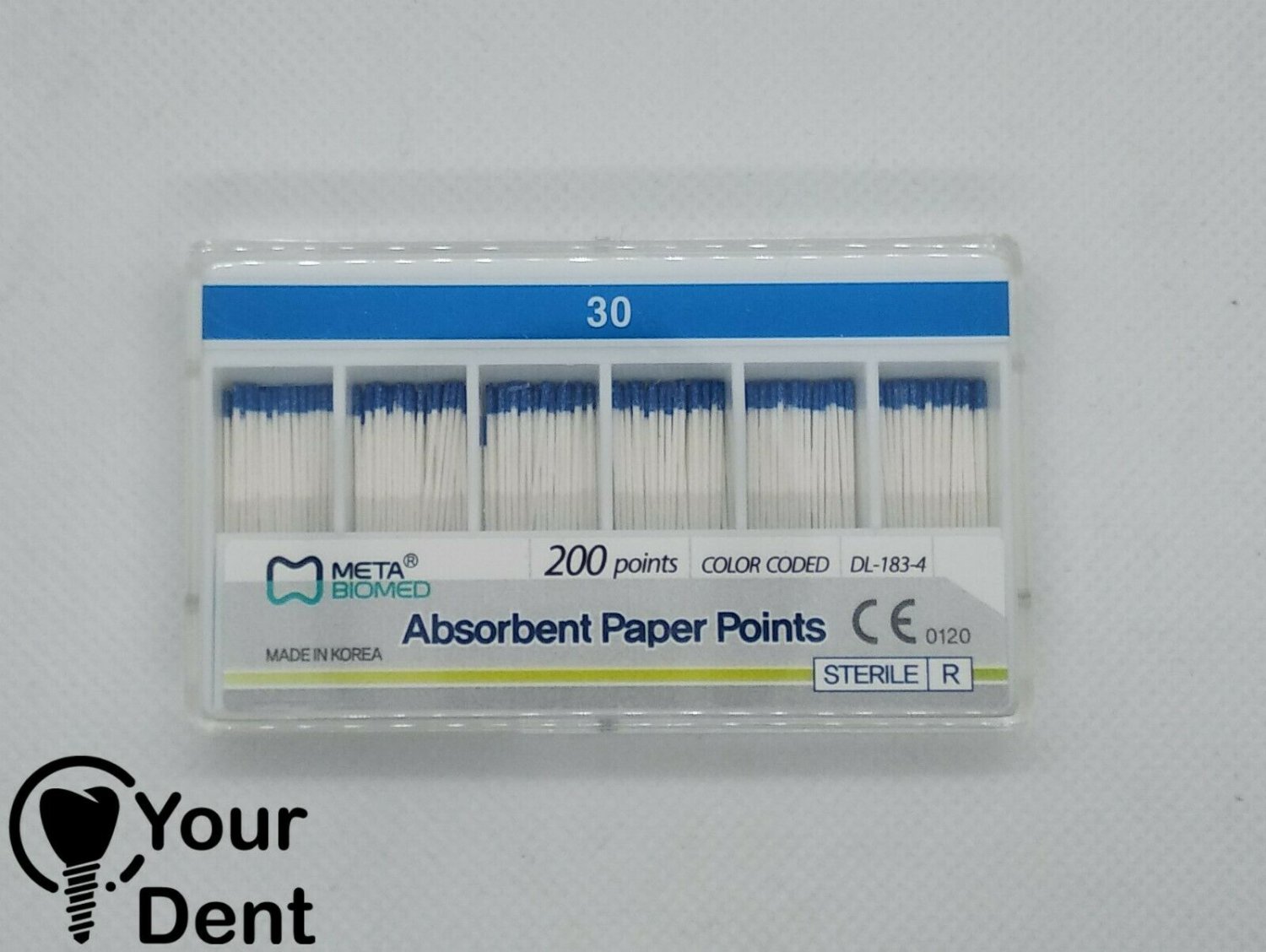 Dental Meta Absorbent Paper Points Five Packs Of 200pcs #30 - Free Shipping