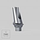 Dental 1 Angulate 15°/25° Aesthetic Abutment 1-4mm Curve Concave Minor