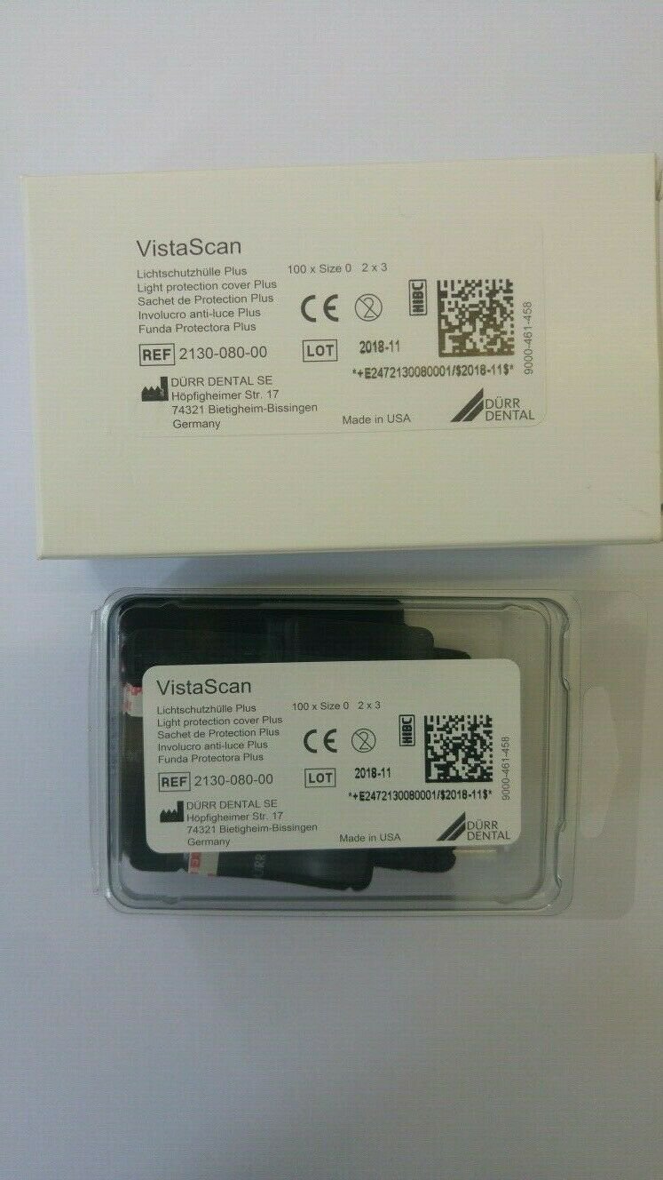 Dental Barrier Envelopes VistaScan 100Pcs Size 0 2x3