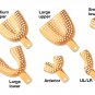 Dental WaterPik Tra-Tens #1 Small Upper Impression Trays 12pcs