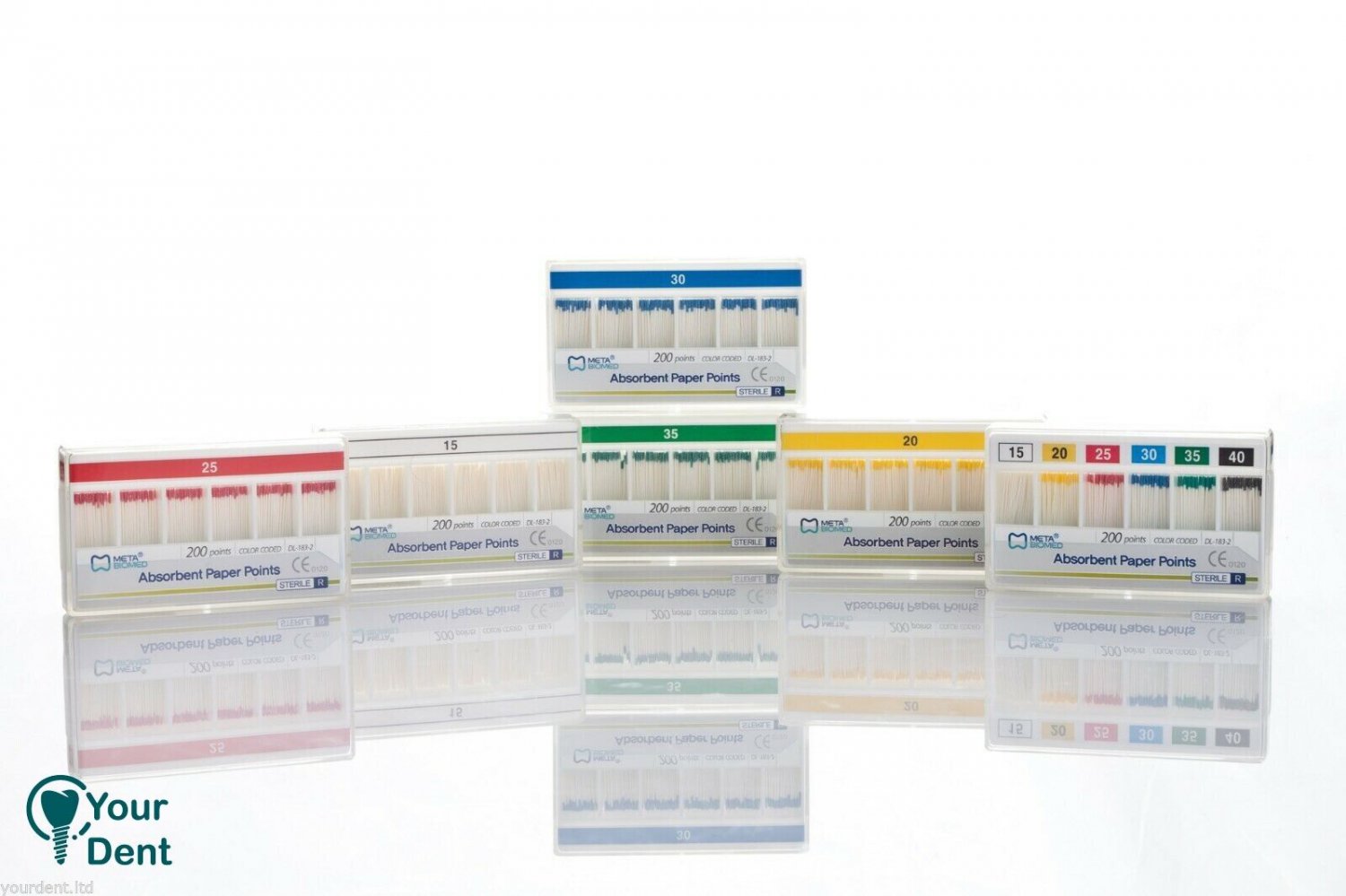 Dental Absorbent Paper 200Points By Meta Biomed