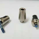 Dental 5 X Straight WIDE Aesthetic Abutments 9mm Internal Hex + Screw !! Dental 5 X Straight WIDE Aesthetic Abutments 9mm Internal Hex + Screw !!