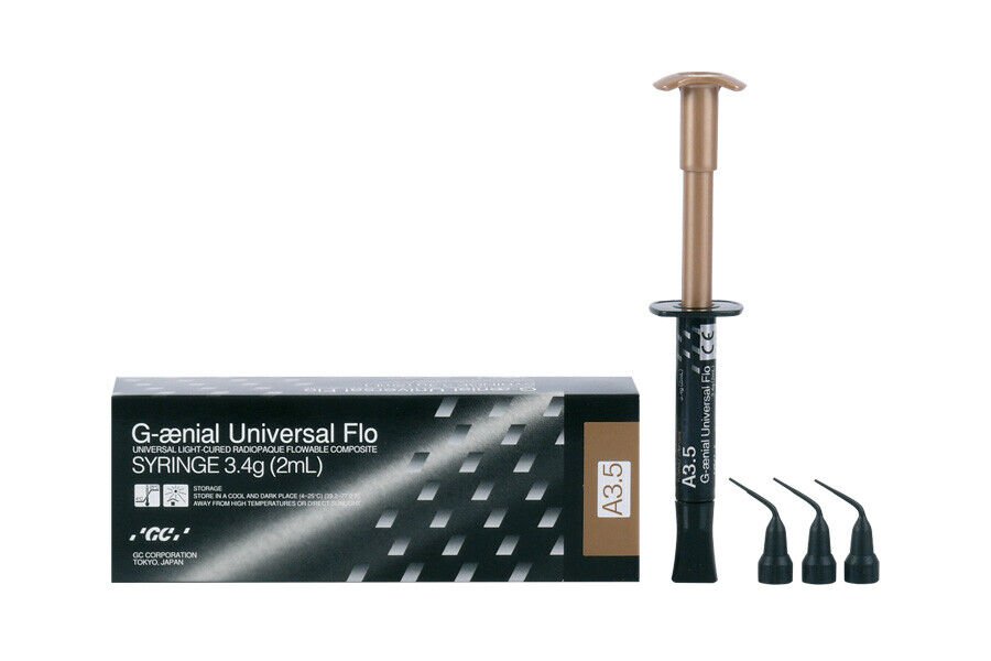 Composite G-&Atilde;&brvbar;nial Universal Flo Syringe 3.4gr 2ml Shade A3.5 By GC