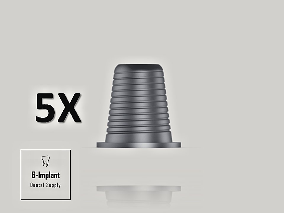 Dental 5x Titanium Sleeve Base For Cad/Cam on Multi-Unit by Surcam