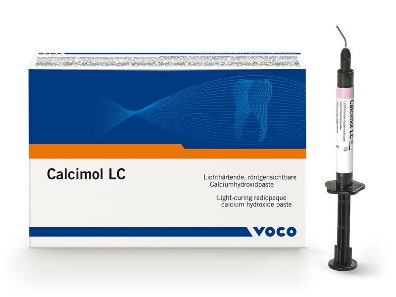Dental Calcimol LC Light Curing Radiopaque Calcium Hydroxide Paste By Voco