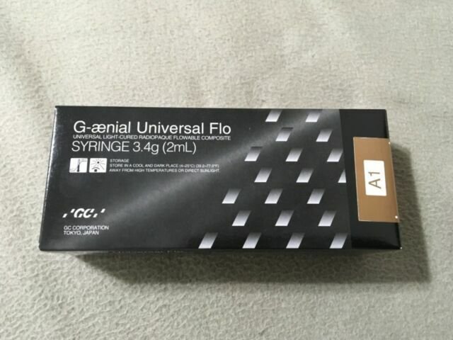 Composite G-&Atilde;&brvbar;nial Universal Flo Syringe 3.4gr 2ml Shade A1 By GC
