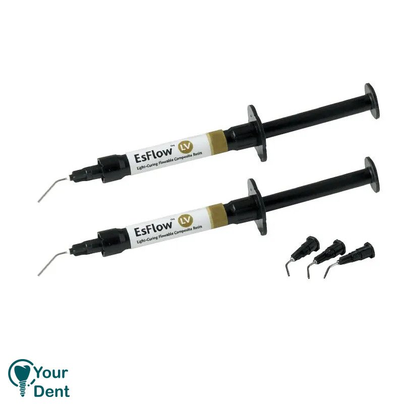 Dental EsFlow Light Curing Flowable Composite Resin  Shade A3 By Spident