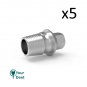 Dental FIVE Anti-Rotational Ti-Bases Sirona For Implant + Screws