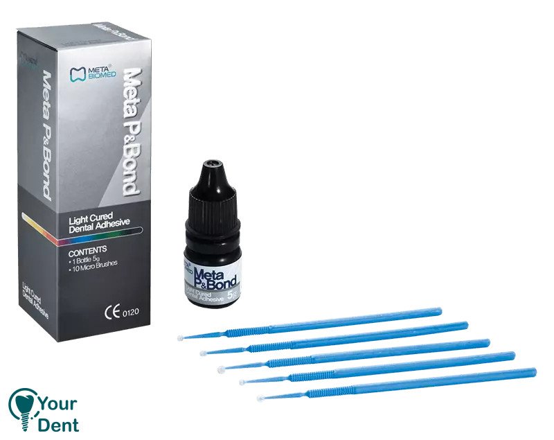 Dental Meta P&Bond 5g Light Cured + 10Pcs Of Micro Brushes By Meta Biomed