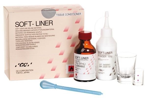 Dental Soft Liner Tissue Conditioner Liq + Pwdr   By GC