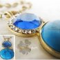 Turquoise Bead Medium Long 54cm Necklace (zz.11)