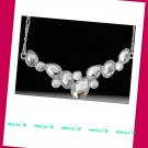 Rhodium Plated Sparkling Always Match 43cm Collar Necklace (zz.103)