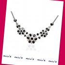Gorgeous Black Color Snowflakes Rhinestone 45cm Necklace (zz.110)