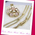 Sophisticated Feminine Floral Design 95cm Long Necklace (zz.119)