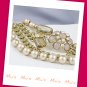 Sophisticated Feminine Double Strand Floral Design Faux Pearl 65cm Necklace (zz.120)