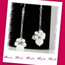 Feminine Elegant Ceramics 6.3cm Long Drop Earrings (zz.102)