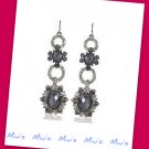 Royal Style Glamorous Imitation Gemstones 7.5cm Drop Earrings (zz.106)