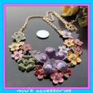 Miu's Stunning Colorful Flower 53cm Collar Necklace (mis.8)
