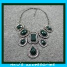 Miu's Faux Emerald Chunky 38cm Collar Necklace (mis.9)