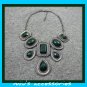 Miu's Faux Emerald Chunky 38cm Collar Necklace (mis.9)