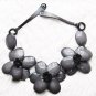 Miu's Acrylic Gray Flower Leather String 59cm Collar Necklace (mis.14)