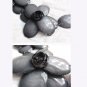 Miu's Acrylic Gray Flower Leather String 59cm Collar Necklace (mis.14)