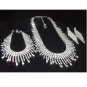 Miu's Sparkling Rhinestone Bride Necklace + Bracelet + Earrings Jewelry Set (mis.w2)