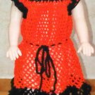 Crocheted/knitted woolen Baby dress for winter